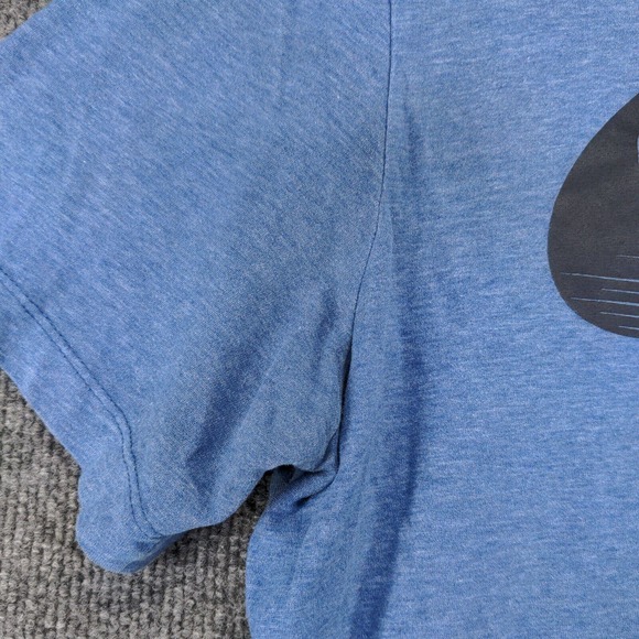 The Nike Tee Men's Dri-Fit Big Swoosh Activewear Top Blue Medium Short Sleeve - Picture 5 of 15